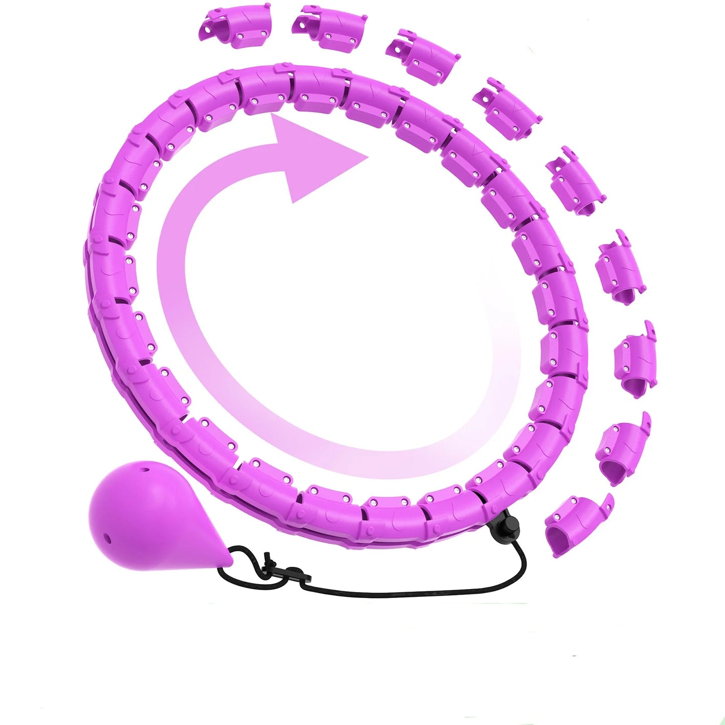 ADJUSTABLE WEIGHT LOSS HULA HOOP