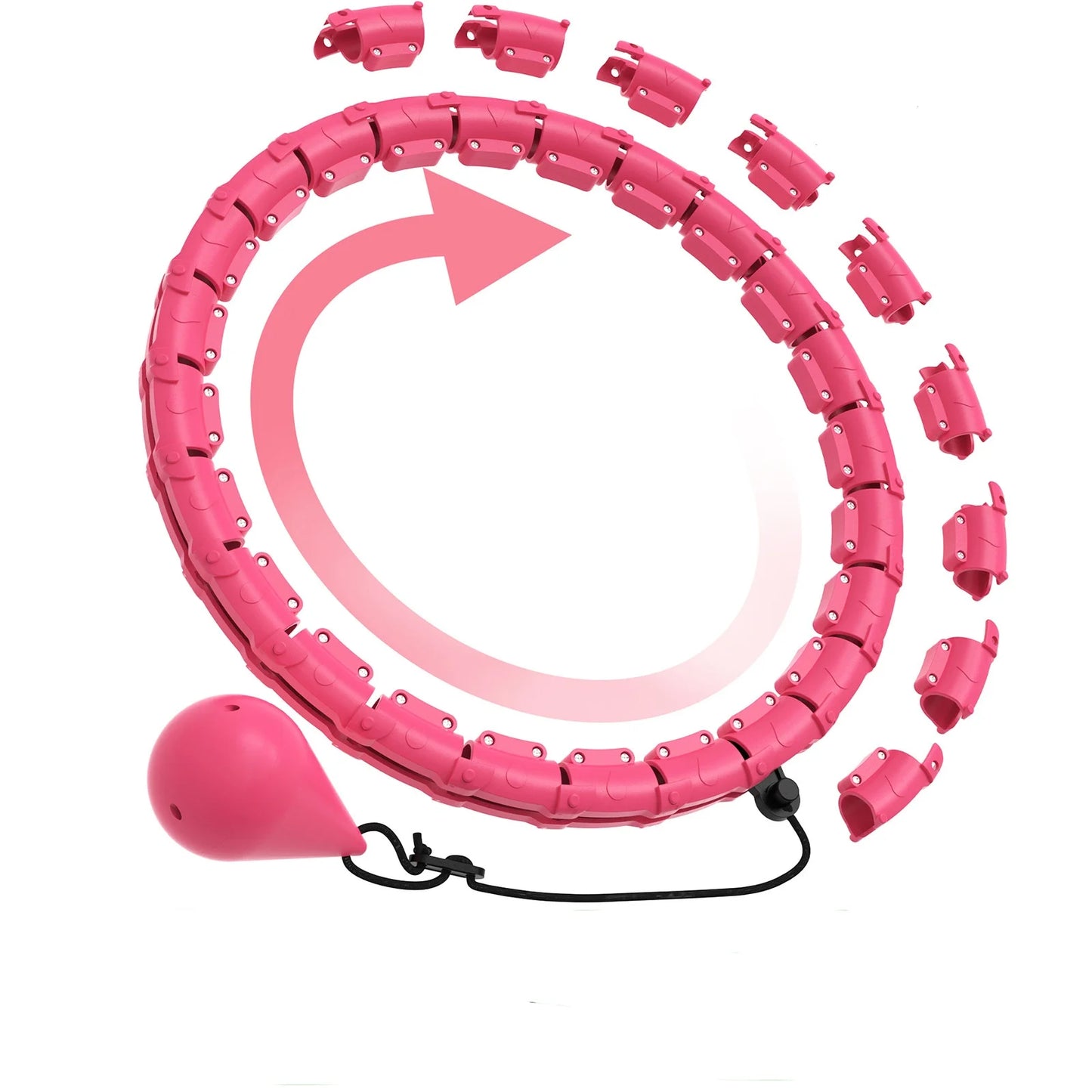 ADJUSTABLE WEIGHT LOSS HULA HOOP